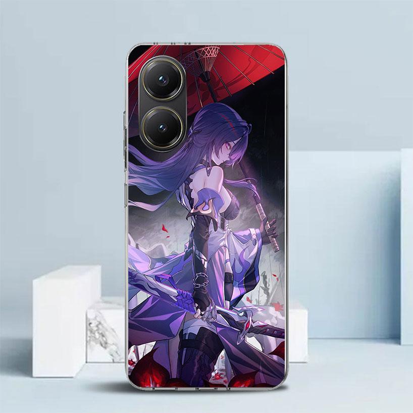 Чехол Honkai Star Rail Acheron с мягкой обложкой для Xiaomi Poco F7 Ultra X7 X6 X5 Pro M7, чехол для телефона Redmi 15 15C 13 13C 12 12C 10 10C с принтом