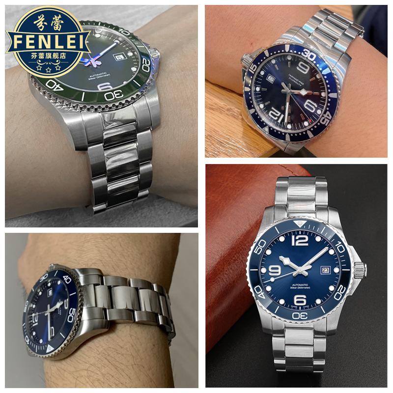 Изогнутый конец Стальная Ремешок Для Longines Concas Master Conquest Hydro Conquest L3.642.4 L3.781.4 Браслет 21ММ Часовой ремешок