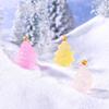 10pcs Cute Luminous Christmas Tree Figurines Merry Christmas Decoration  Car Accessories