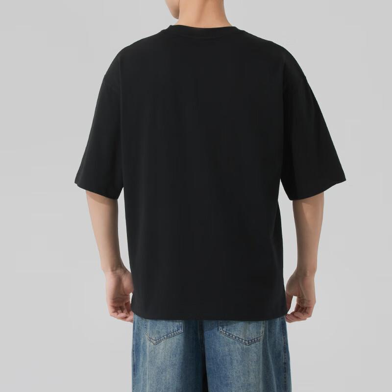 Adidas T Shirts Men's Black Crew Neck Moderate JC5338
