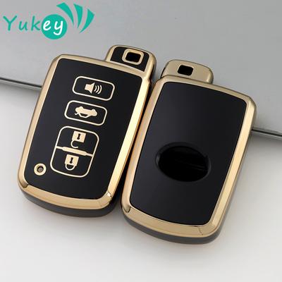 Чехол-брелок для автомобильного ключа из ТПУ с 4 кнопками для Toyota Camry Corolla Avalon Rav4 Land Cruiser Smart Key