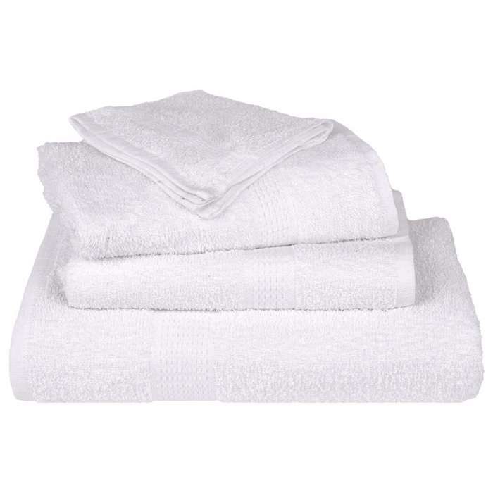 VidaXL Serviettes de douche 10 pcs blanc 70x140 cm 360 g/m² 100% coton, serviette, ensemble de serviettes de bain, serviette 136655.