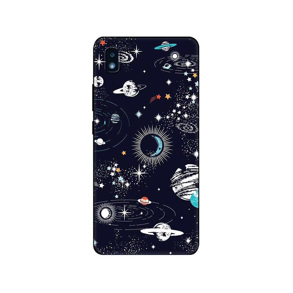 Для ZTE Blade 20 Смарт-чехол для телефона Задняя крышка для ZTE Blade L210 L8 Axon 11 SE 5G Чехол Черный ТПУ Чехол Розовый Аниме Космическая машина