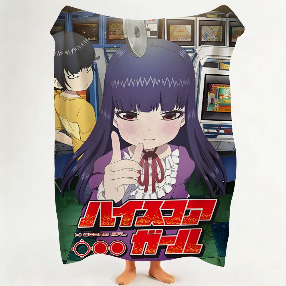 Anime HHi Score GGirl Throw Flannel Throw Blanket Suitable for Sofa Living Room Bedroom