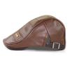 Мужская кепка из искусственной кожи
