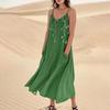 Женское летнее платье, повседневные свободные длинные пляжные платья для отдыха