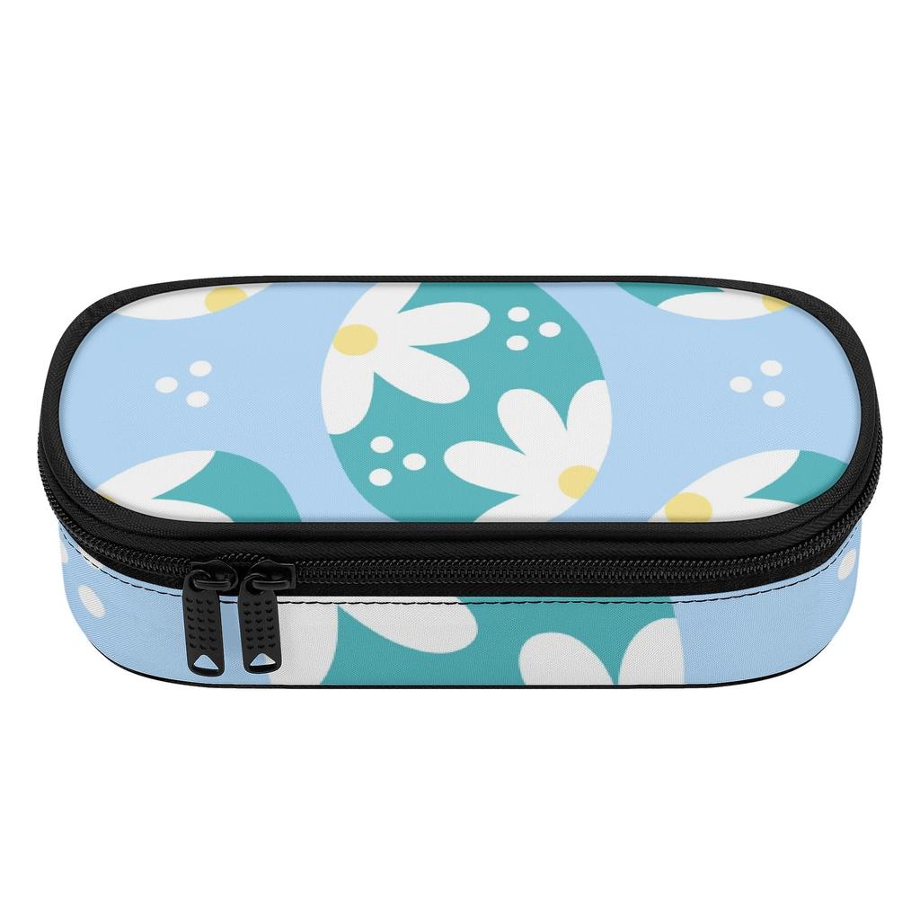 Pen Case Spacious Storage Smooth Zipper Scratch Resistant Polyester with Main Compartment Mesh Pocket and Pen Slots for Students