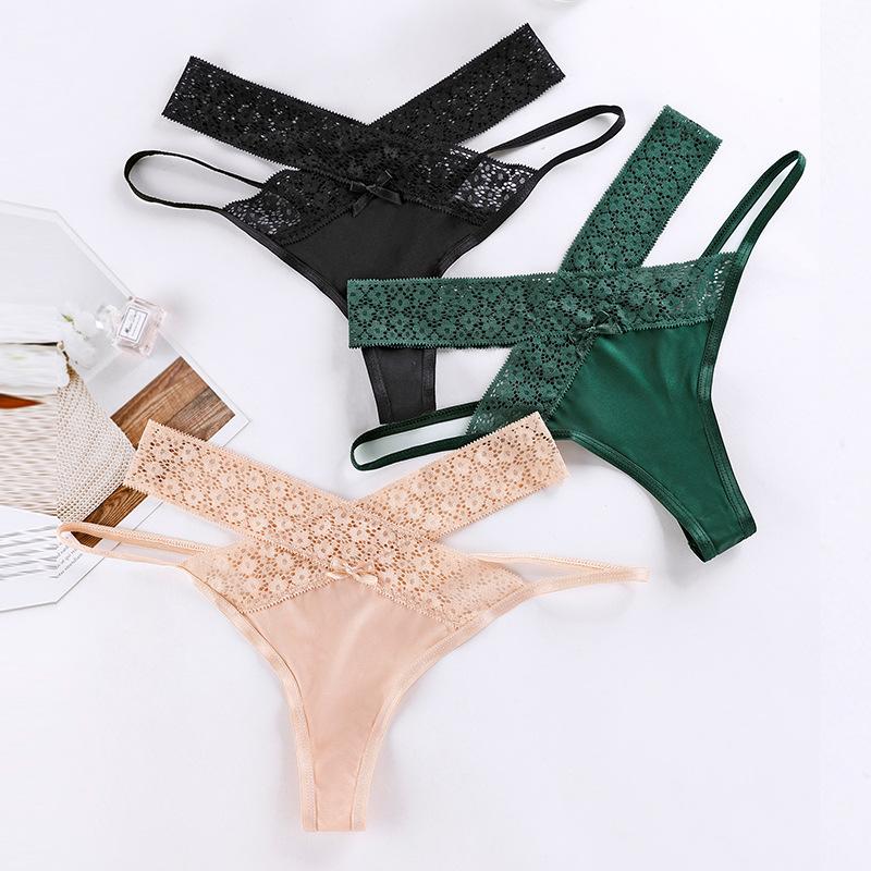 Sexy Lace Women Panties Seamless Breathable Thongs 173