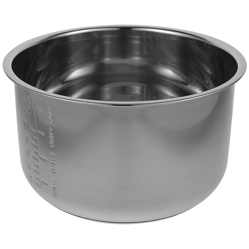 304 Stainless Steel Electric Rice Cooker Inner Pot Thickened Non Stick Universal Replacement Accessory with Scale for