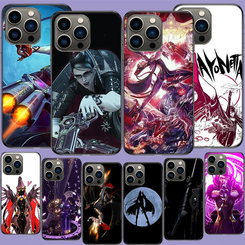 Чехол Bayonetta для iPhone 17 Air 15 Pro 14 Plus 16 Pro Max 12 13 Mini 11 16E X XS. Милый чехол в стиле фунда.