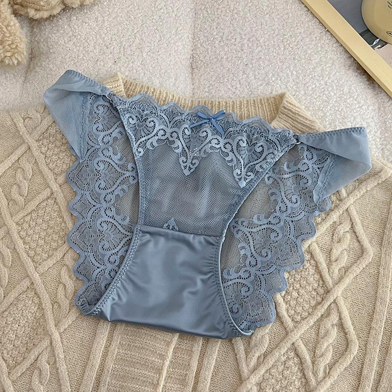 Sexy and Hot Lace Low-waisted Breathable Pure Desire Triangle Women’s Panties