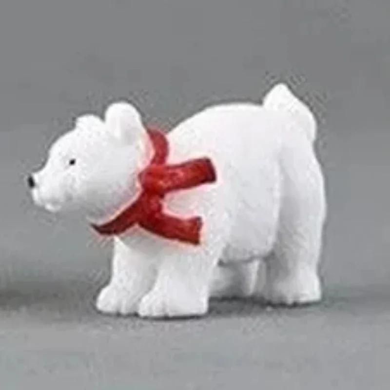 Home Christmas Decoration Polaris Moss Micro Landscape Bonsai Decorations Holiday Gifts White Bear Keychain Animal Model Decor