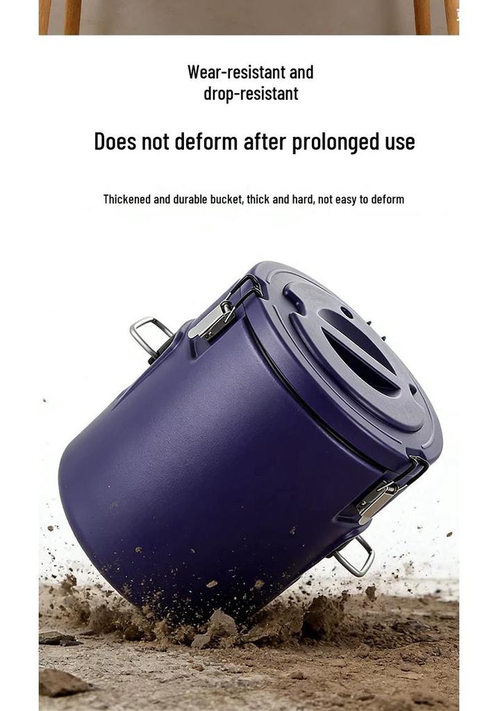304 Insulated Large-Capacity Food Grade Bucket for Milk Tea, Ice, and Soy Milk