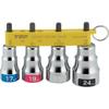 Top Industry Impact Short Socket Set of 4 17mm 19mm 21mm 24mm with Holder Bit Construction Tools Tools Tsubame Sanjo Made In Japan (TOP) EHS-1724HS