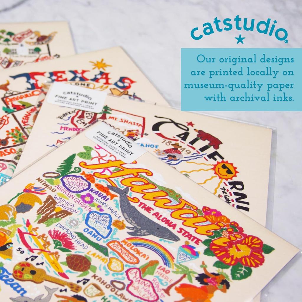 Catstudio New York City Fine Art Print - 8x8 | Geography pired Gallery Wall Art