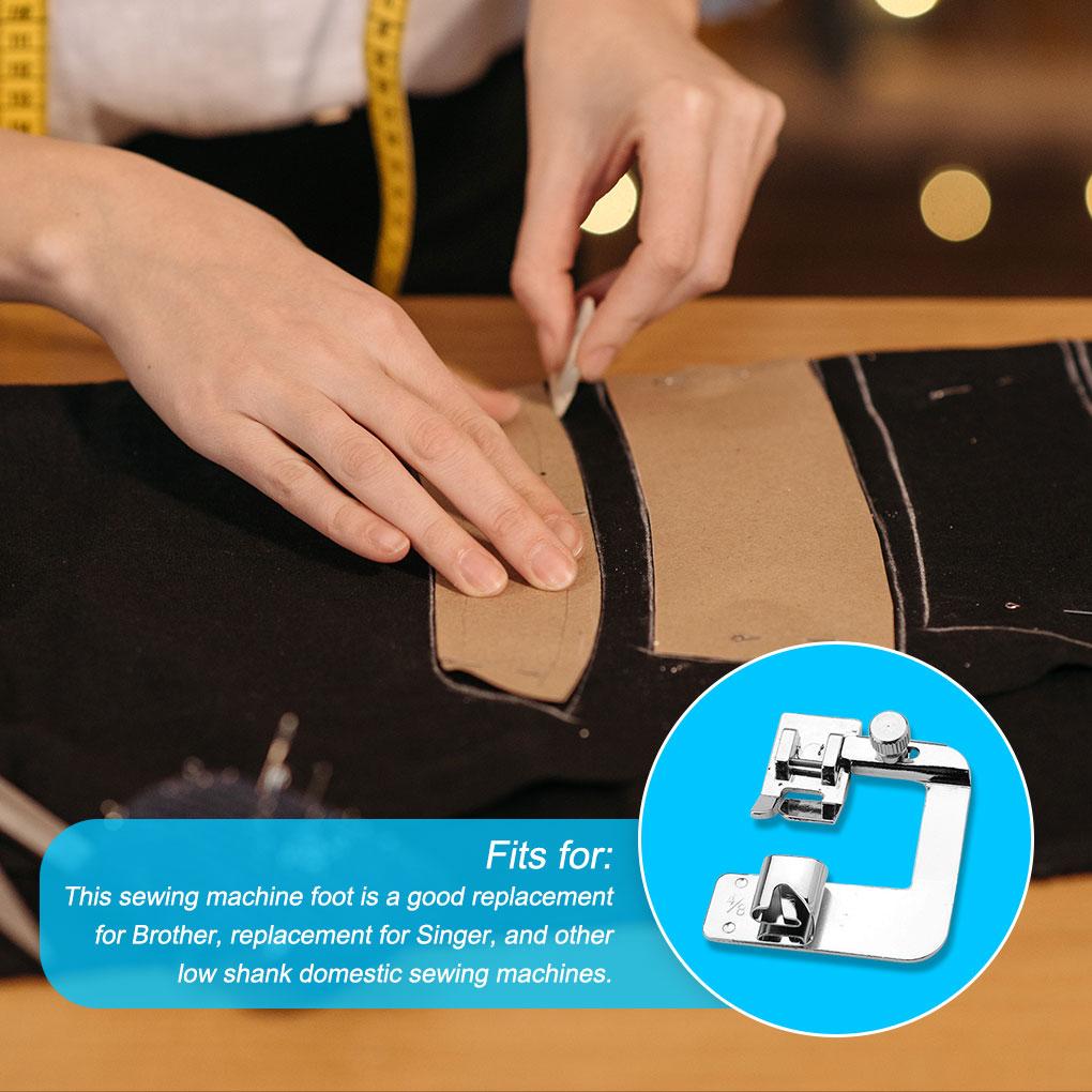 Domestic Sewing Machine Presser Crimping Press Foot Portable Rolled Hem Feet Replacement for Needlework Supplies