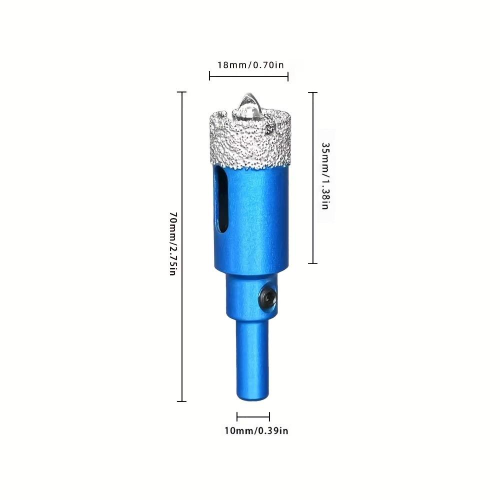 Diamond Coated Tile Drill Bit Hex Shank Drill Bit Durable Diamond Hole Saw  Glass Tile