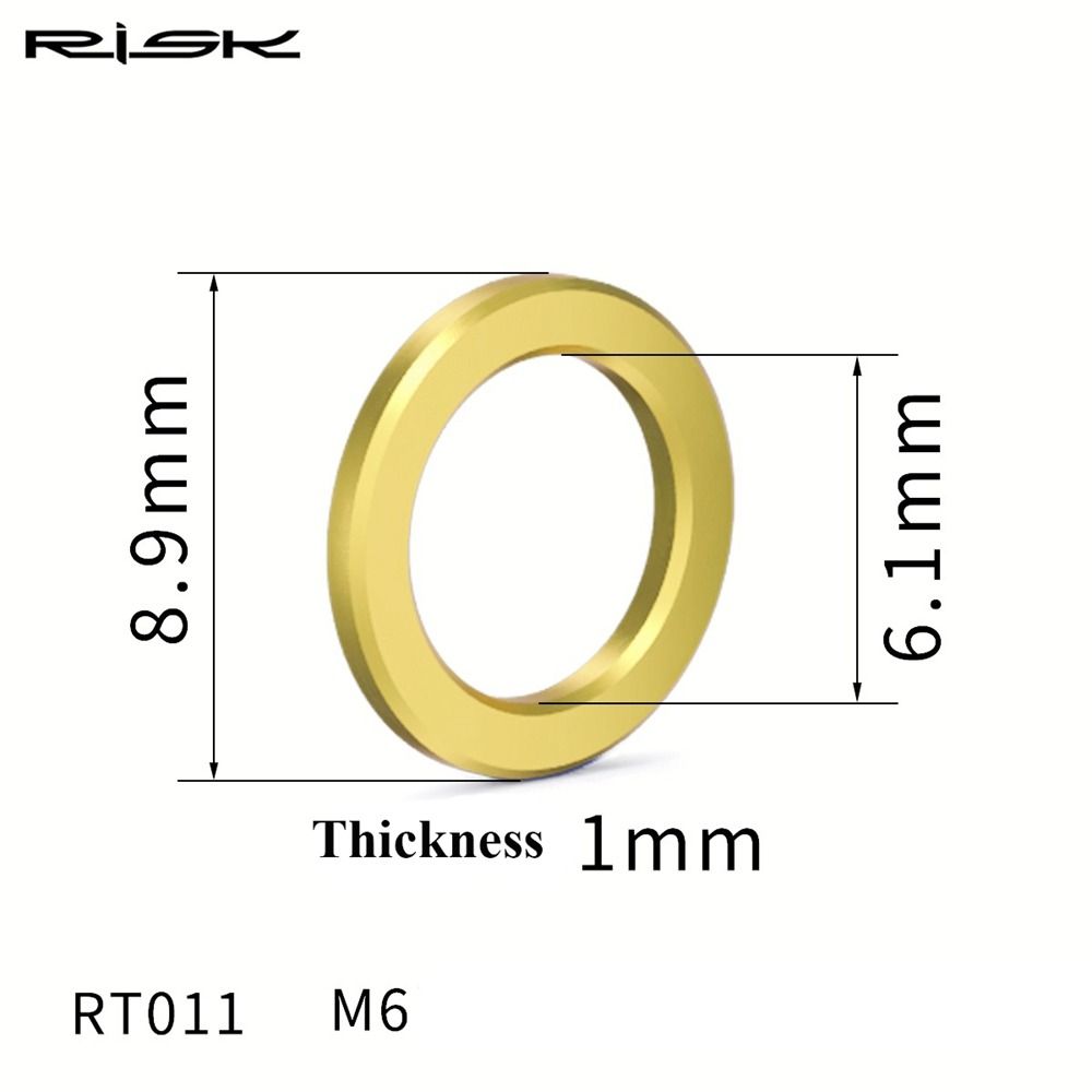 RISK Велосипедные болты шайбы M5 M6 MTB Дорожный велосипед Высококачественные детали Велоспорт на открытом воздухе