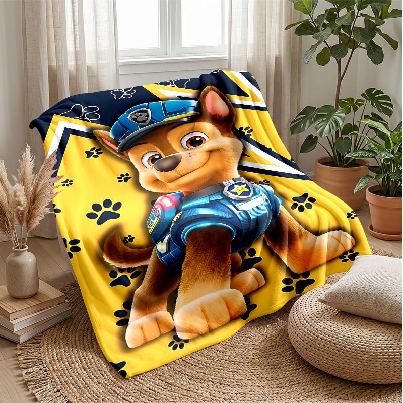 Paw PatrolPrinted Flannel Blanket Cozy Skin-Friendly Warm Throw for Couch Bed Indoor Daily Use
