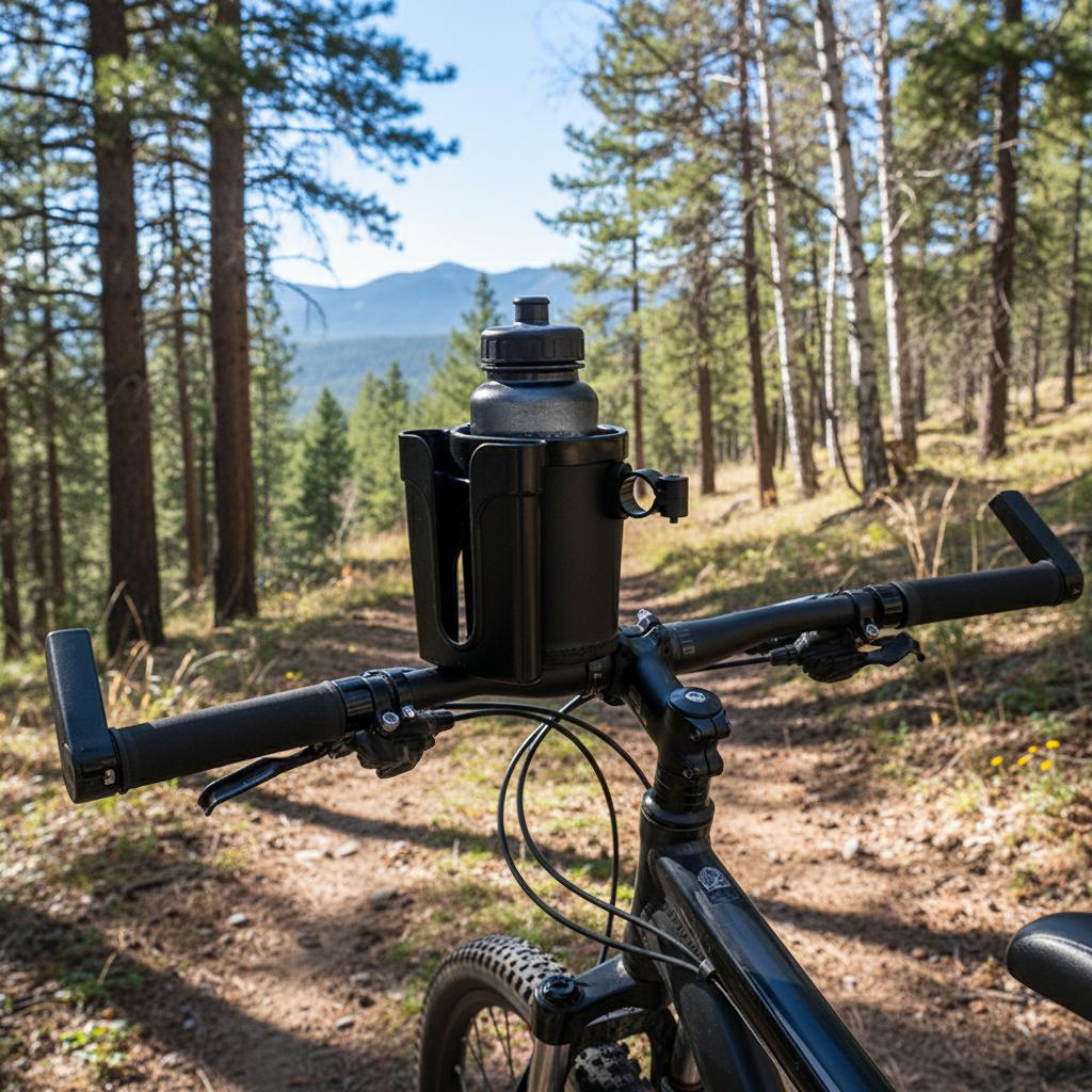 Universal Bike Water Bottle Holder for Mountain Bikes and Electric Motorcycles Durable ABS Plastic Easy Install