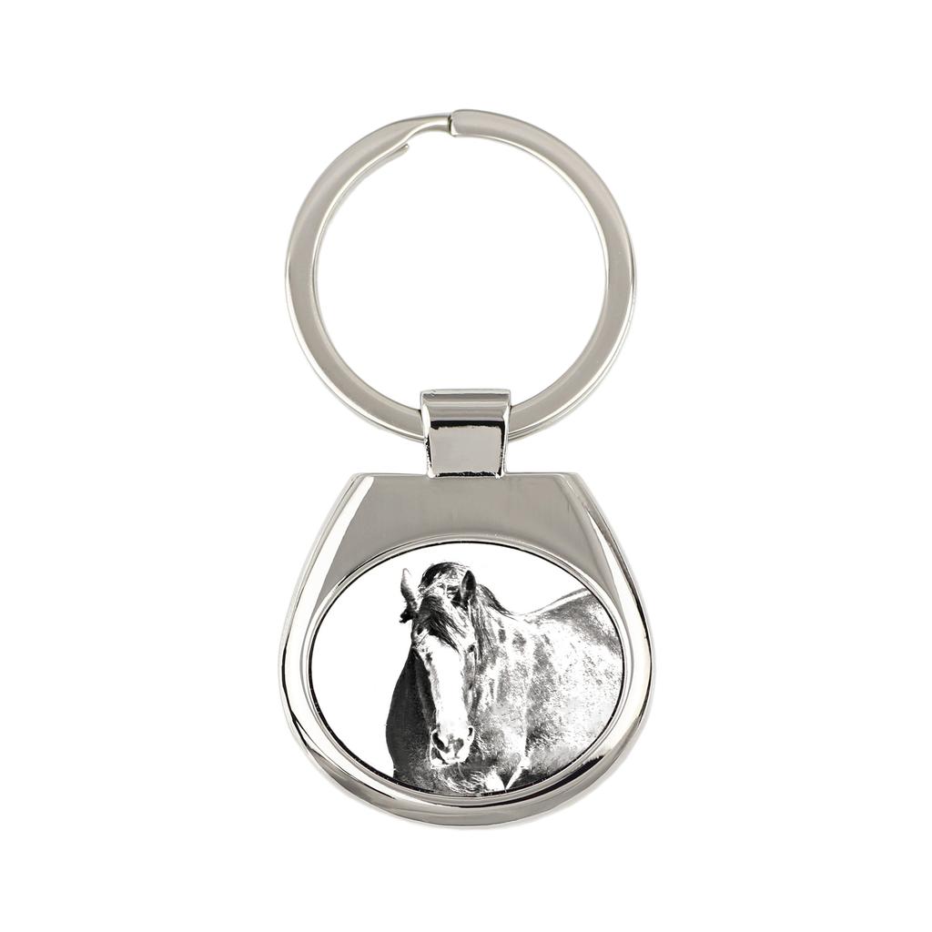 Clydesdale – Keychain with a horse, keychain with a print | Art-Dog