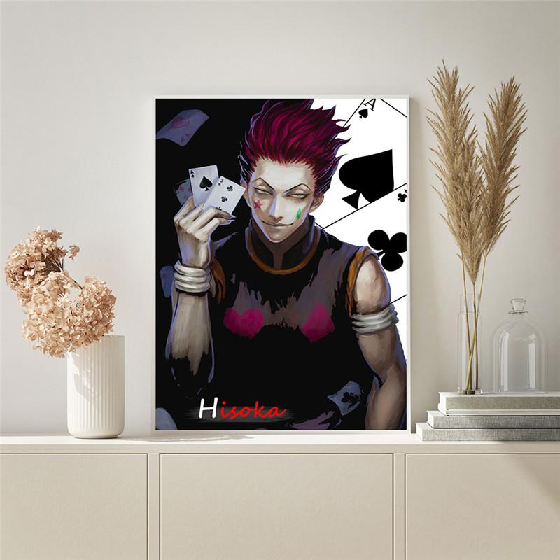 Аниме искусство настенная живопись Hunter X Hunter Хисока Моро плакат холст