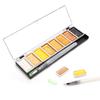 Premium 5/8Colors Metallic Gold Pigment Paint Set Solid Water Color With  FREE Refillable Water Brush