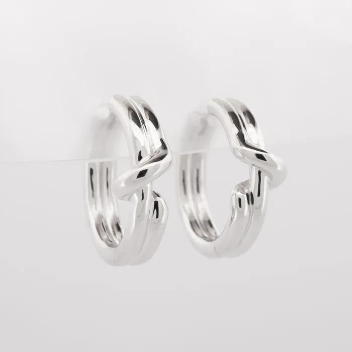 SWIRLY EARRING SILVER
