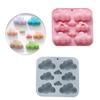 1Pc 8Cavities Cartoon Cloud Silicone Mold Diy Candle Resin Plaster Making Mould