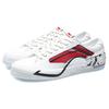 Кроссовки Li Ning Paris Fashion Week из синтетической кожи, классические, прочные, легкие, с низким верхом, для скейтбординга, мужские, белые, красные, AECR037-3