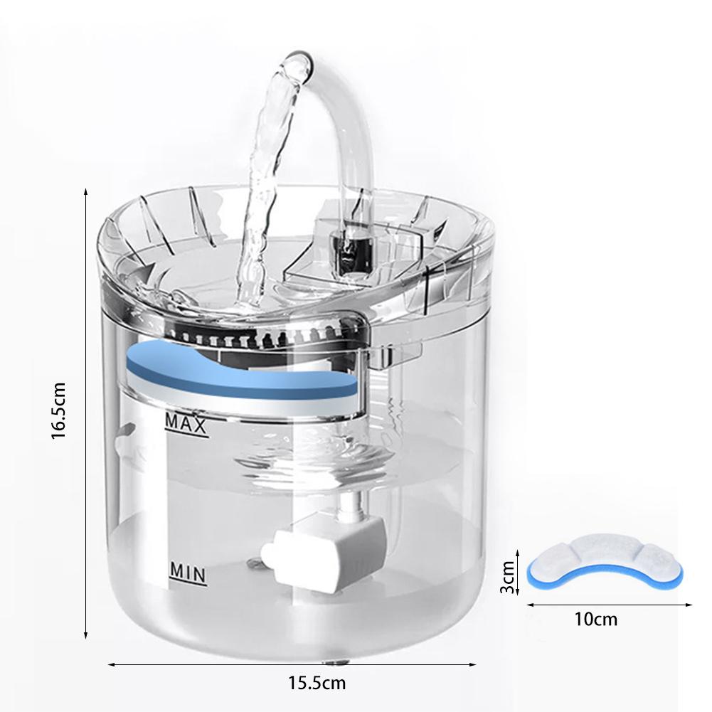 Умный фонтанчик для кошек Низкий уровень шума Электрическая поилка для кошек Угол наклона Электрический дозатор воды Инфракрасный датчик Товары для домашних животных