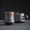 KuBac HoMmi New INS Stoneware Handmade Japanese Style Vintage Coffee Cup Afternoon Tea Ceramic Mug Set Retro Coffee Cup