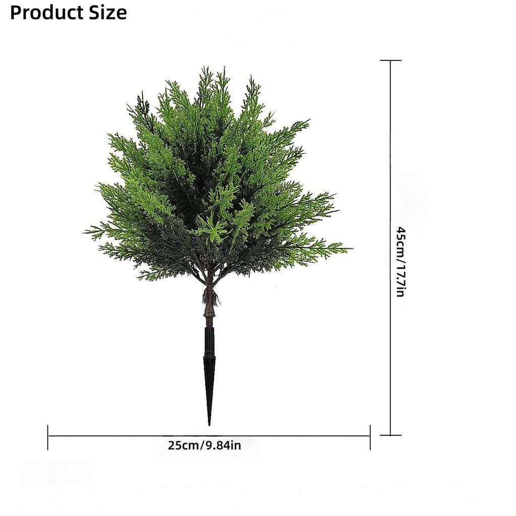 2 шт. Искусственная зелень для улицы - Высококачественные большие сферические сосны с колышками для грунта, для декора сада в помещении/на улице
