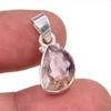 Natural Ametrine Gemstone Handmade 925 Solid Sterling Silver Pendant 1" W3C34