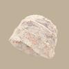 Lace flower sequined mesh headgear women's summer thin breathable sweet face small cold hat pullover hat