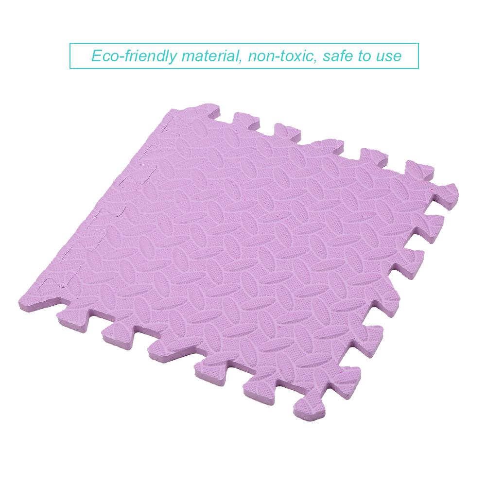 12pcs EVA Foam Mat Interlocking Foam Tiles Playground Flooring Puzzle Mat Multiple Colors Anti-Skid Mat with Finishing Border