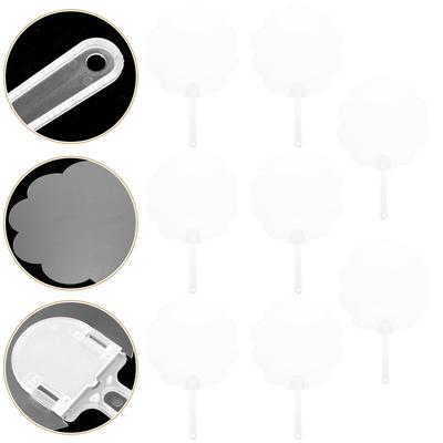 8 шт. Пустые веера для DIY-раскрашивания, прозрачный веер для граффити, принадлежности для поделок, детские пустые веера для раскрашивания, ПВХ-веера для граффити, летние
