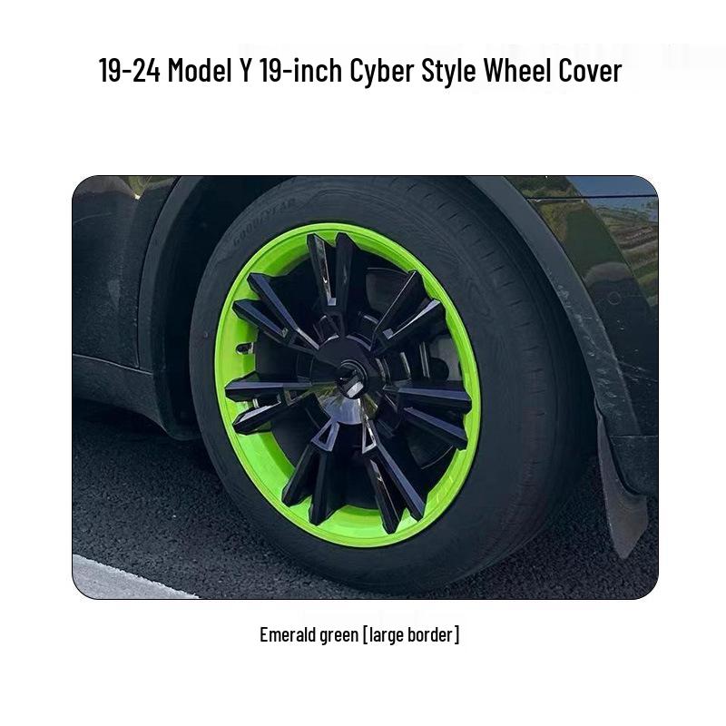 19-24 Tesla Model Y Cybertruck Style 19-inch Wheel Covers: Full Coverage, Anti-Scratch Decor.