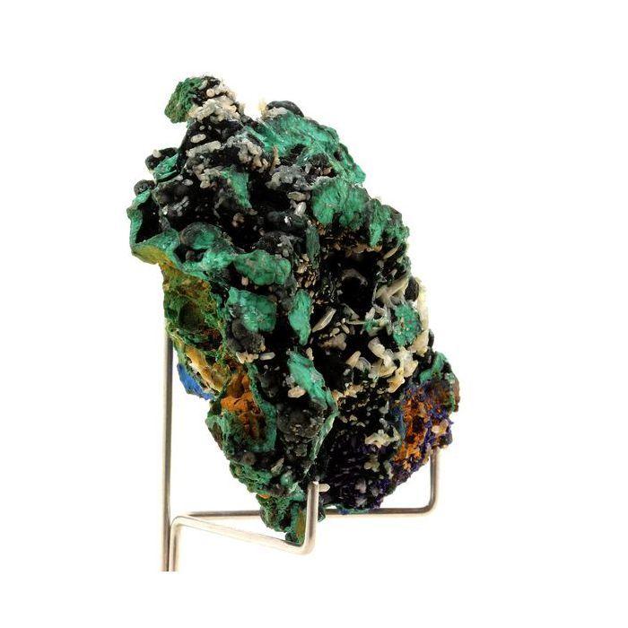 Pierres et Minéraux. Malachite + Cerusite. 600.0 ct. Mashamba West Mine, Congo.