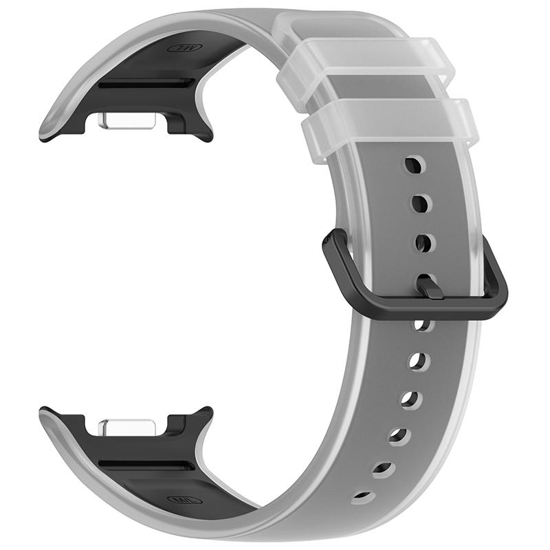 Silicone Watch Band for Samsung Galaxy Watch 8/9 Translucent Soft Sport Replacement Strap Quick Release Adjustable Wristband