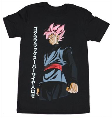 Футболка Dragon Ball Super Мужская Гоку Блэк Супер Сайян Розе Аниме Графика Короткий Рукав Оверсайз Уличная Одежда Свободный Крой Аниме Футболка