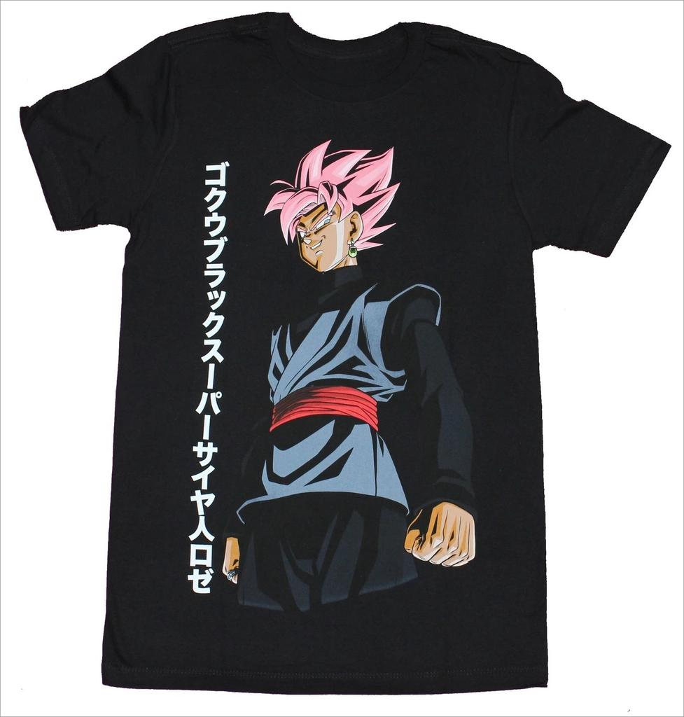 Футболка Dragon Ball Super Мужская Гоку Блэк Супер Сайян Розе Аниме Графика Короткий Рукав Оверсайз Уличная Одежда Свободный Крой Аниме Футболка