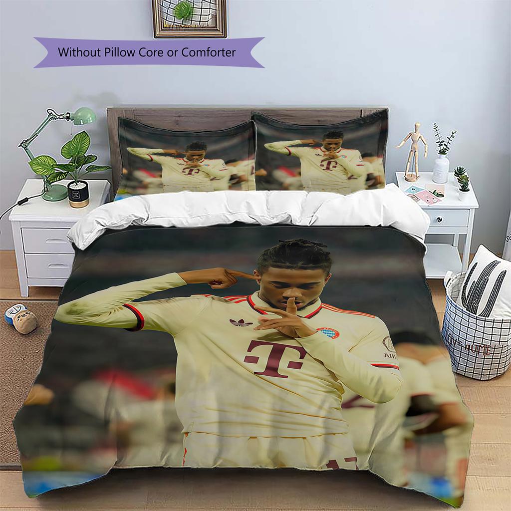 Michael Olise Pattern Bedding Home Decoration Birthday Gift (1 * duvet cover + 2 * pillowcase, without core)