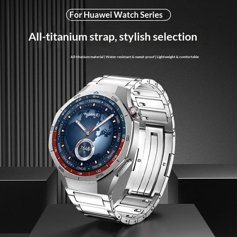 22 мм Полностью съемный металлический ремешок для Huawei Watch GT 6 Pro 46 мм / Oppo Watch X / X2 / 4 Pro Однозвеньевой титановый ремешок для часов