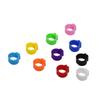 Inner Diameter 10mm Small Bird Plastic Clip Ring Pigeon Color Foot Ring 10 Color Pigeon Quail Baby Bird Supplies 100 Pieces