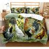 Пододеяльник с курицей King Queen Size, комплект постельного белья с милым рисунком курочки для детей, подростков, взрослых, животных на ферме, мягкий полиэстеровый чехол
