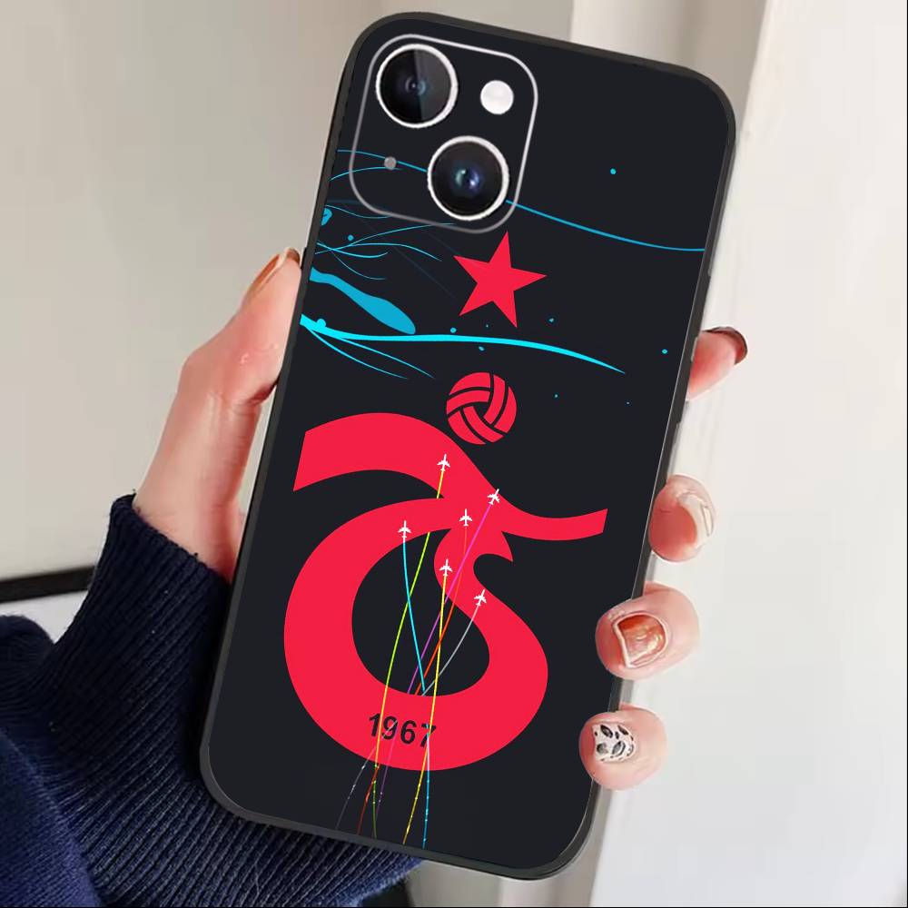 T-S Trabzonspor Phone Case For iPhone 16,15,14,13,12,17,Pro Max,Plus Silicone Black Case