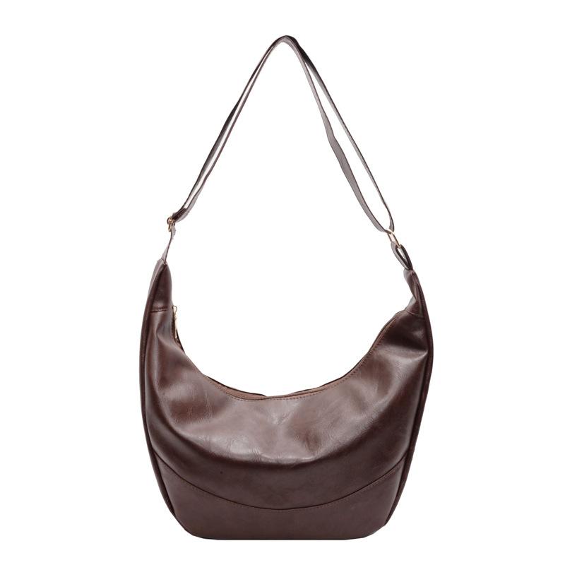 Повседневная большая вместимость однотонная весенняя новая модная новая ретро простая сумка-тоут через плечо с пельменями