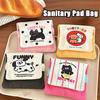 Puppy Mini Cosmetic Bag Cat Cartoon Coin Purse Casual Sanitary Napkin Storage Bag  Travel