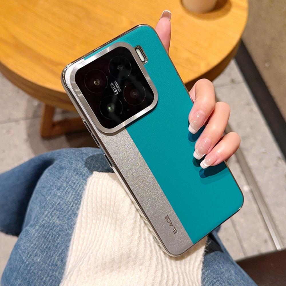 Для Xiaomi 15 Чехол Сращивание ПУ Кожа+ТПУ Гальваническое Покрытие Чехол для Телефона